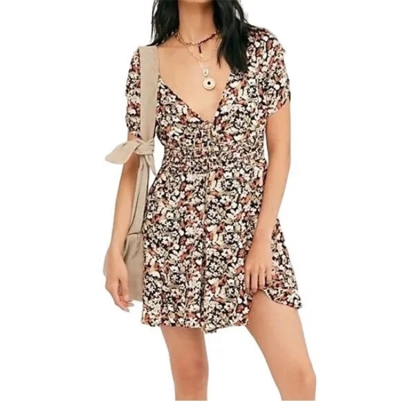 Free People,Forget Me Not Mini Dress, Excellent Condition, Size 12 - Picture 1 of 13